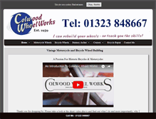 Tablet Screenshot of colwoodwheelworks.co.uk